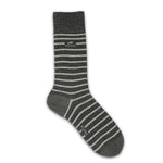 CA0009 Calcetin largo Black-Grey stripes 2p-1